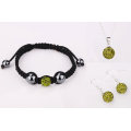 shamballa ball alibaba latest design jewelry set crystal